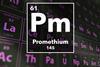 Periodic table of the elements – Promethium