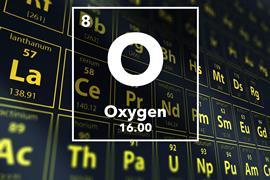 Periodic table of the elements – 8 – Oxygen