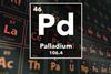 Periodic table of the elements – 46 – Palladium