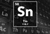 Periodic table of the elements – 50 – Tin