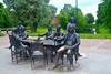 Sculptural group "Architects of St. Petersburg": Alexander Park, (between Kronverkskiy Prospect, Kronverkskaya Embankment and Kamennoostrovsky Avenue). Petrogradsky district, St. Petersburg.