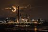 Chemical plant at night