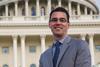 Michael Fernandez in front of the Capitol building in Washington DC, USA