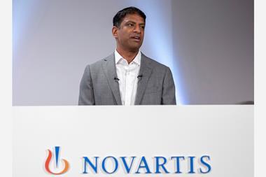 An image showing Vas Narasimhan, CEO of Swiss pharmaceutical group Novartis