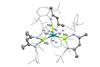 An image showing a single-crystal X-ray derived model of [MH6] complex