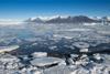 An image showing a melting glacier