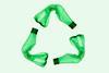 An image showing bottles forming a recycling symbol