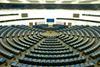 An image showing the European Parliament plenary room