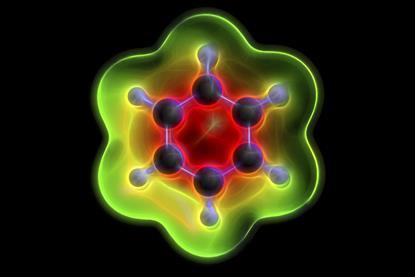 An image showing the structure of benzene