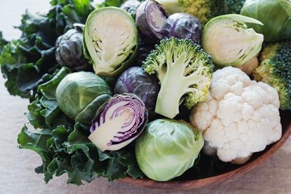 Cabbage, cauliflower, broccoli and Brussel sprouts