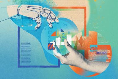 Robot and human hands exchanging data