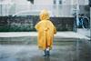 Child in rainproof coat